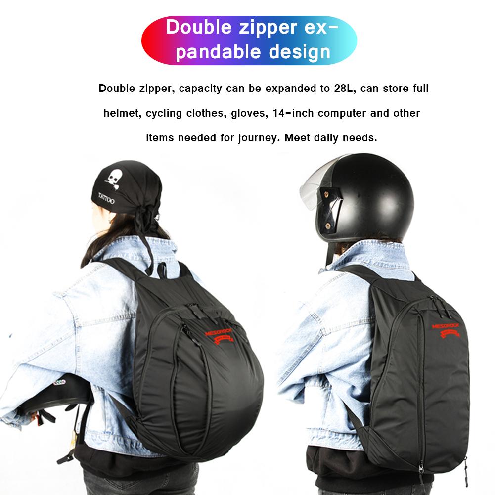 Waterproof Foldable Motorcycle Helmet Backpack by HitMyNeed