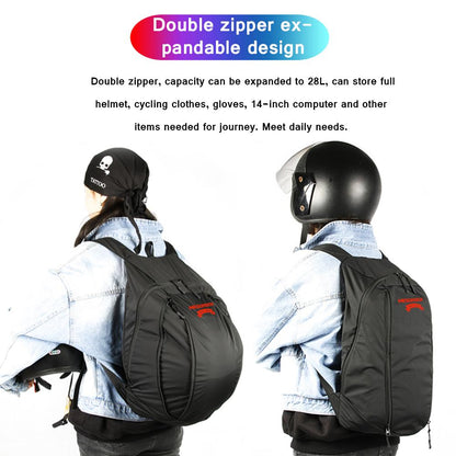 Waterproof Foldable Motorcycle Helmet Backpack by HitMyNeed