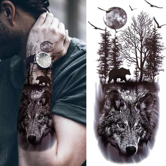 Waterproof Forest Animal Temporary Tattoo Sticker xqb-108 by HitMyNeed