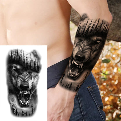 Waterproof Forest Animal Temporary Tattoo Sticker xqb-478 by HitMyNeed