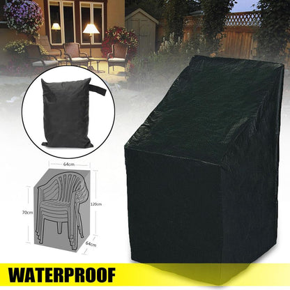 Waterproof Garden Chair Stack Cover with Storage Bag by HitMyNeed