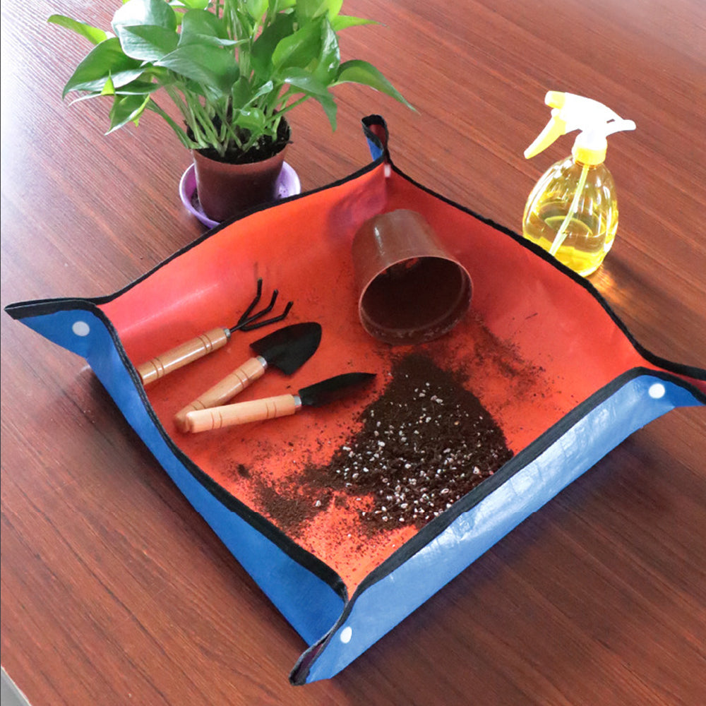Waterproof Gardening Planting Mat for Clean Repotting green-50x50 by HitMyNeed