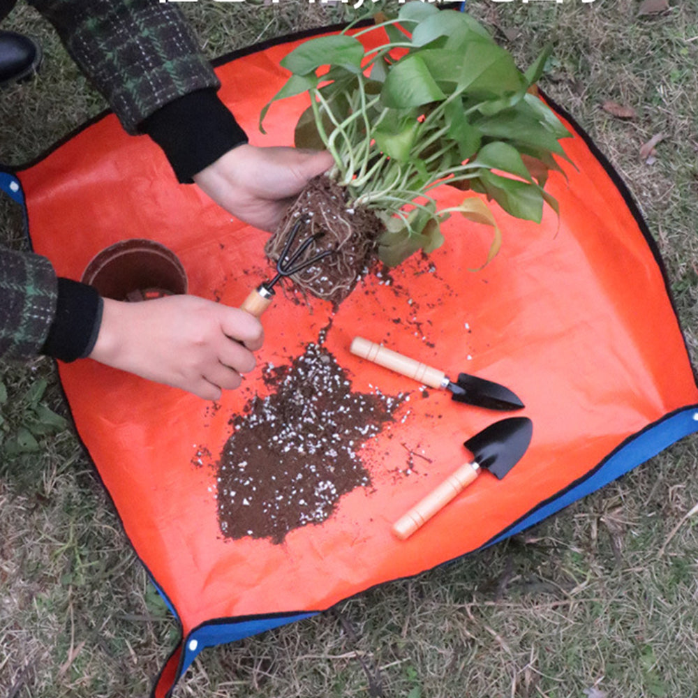 Waterproof Gardening Planting Mat for Clean Repotting green-66x66 by HitMyNeed