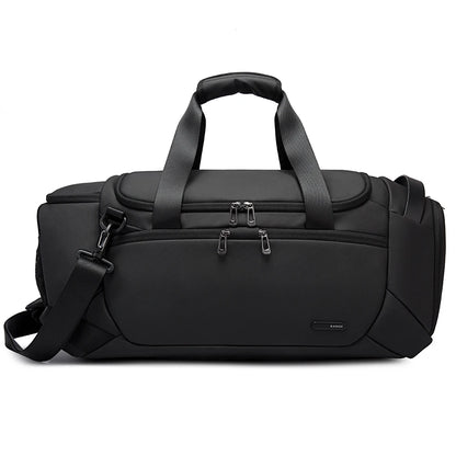 Waterproof Gym Sports Bag with Dry Wet Separation black by HitMyNeed