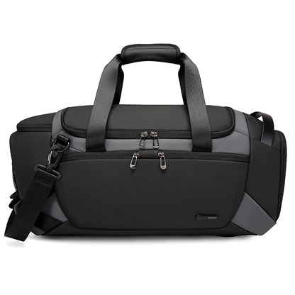 Waterproof Gym Sports Bag with Dry Wet Separation grey by HitMyNeed