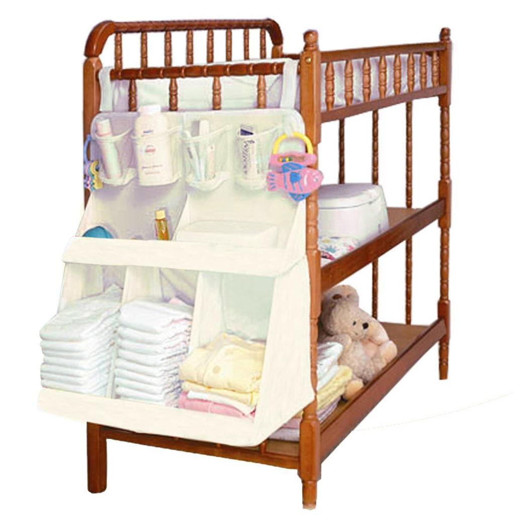 Waterproof Hanging Crib Diaper Organizer by HitMyNeed