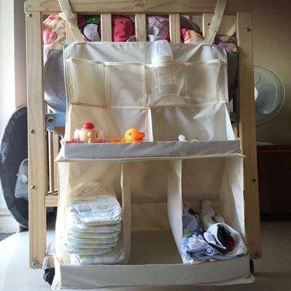 Waterproof Hanging Crib Diaper Organizer by HitMyNeed
