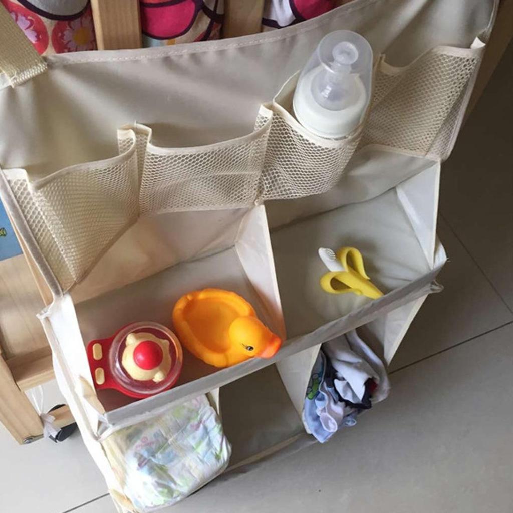 Waterproof Hanging Crib Diaper Organizer by HitMyNeed