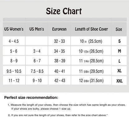 Waterproof High-Cut Shoe Covers with Zipper by HitMyNeed