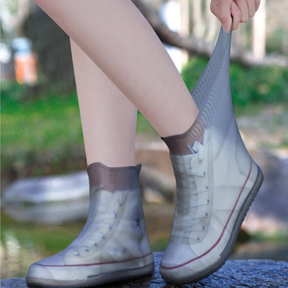 Waterproof High-Top Silicone Reusable Shoe Covers by HitMyNeed