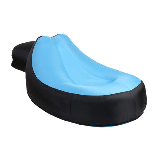 Waterproof Inflatable Lounge Chair & Camping Air Bed b012-black-blue by HitMyNeed
