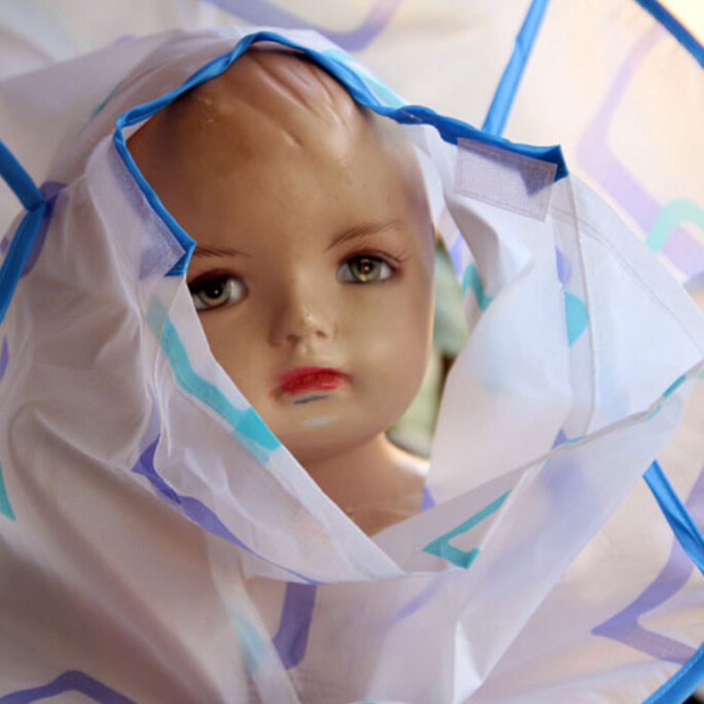 Waterproof Kids Haircut Cape with Hair Catcher by HitMyNeed