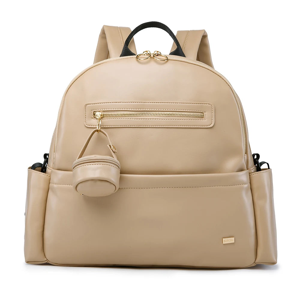 Waterproof Large Capacity Newborn Diaper Backpack khaki by HitMyNeed