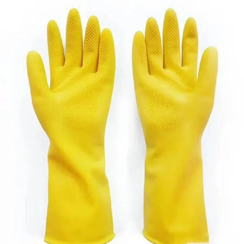 Waterproof Latex Dishwashing & Household Cleaning Gloves by HitMyNeed