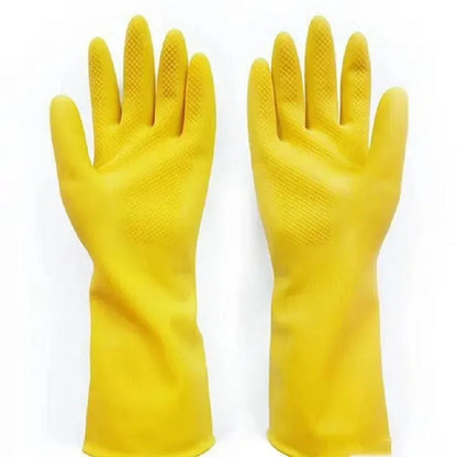 Waterproof Latex Dishwashing & Household Cleaning Gloves by HitMyNeed