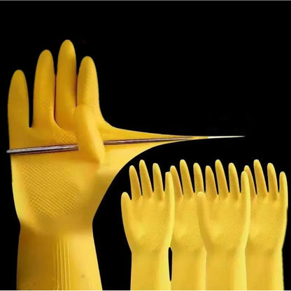 Waterproof Latex Dishwashing & Household Cleaning Gloves s by HitMyNeed