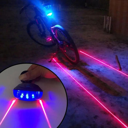Waterproof LED Bicycle Tail Light with Laser Lane by HitMyNeed