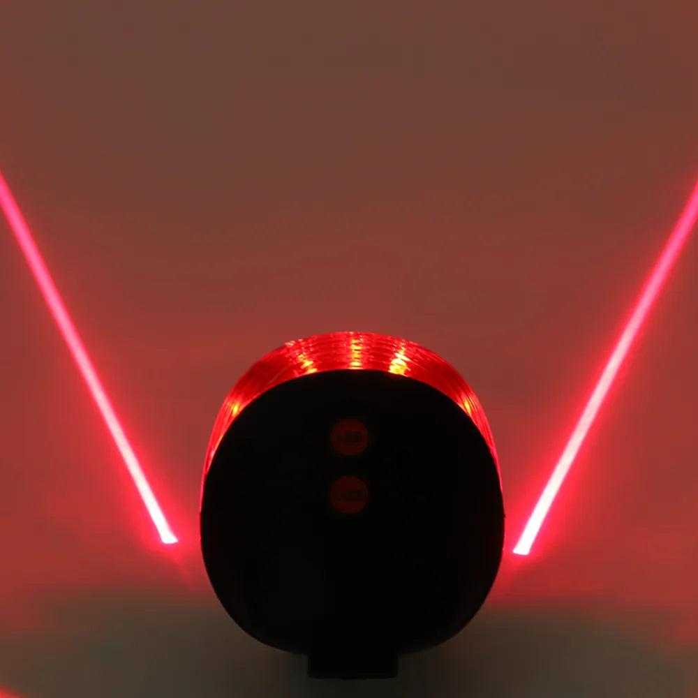 Waterproof LED Bicycle Tail Light with Laser Lane no-1 by HitMyNeed