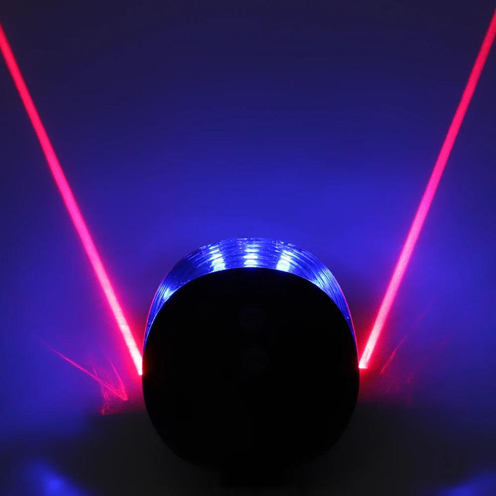 Waterproof LED Bicycle Tail Light with Laser Lane no-2 by HitMyNeed