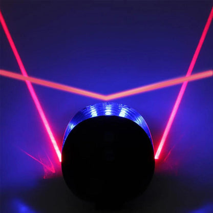 Waterproof LED Bicycle Tail Light with Laser Lane no-5 by HitMyNeed