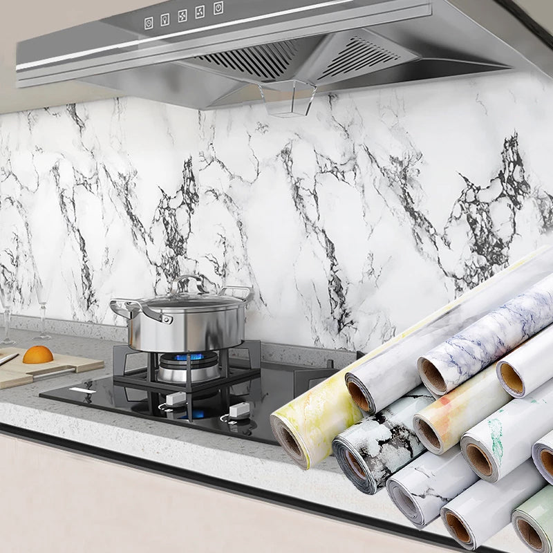 Waterproof Marble Kitchen Sticker 40 x 100cm by HitMyNeed