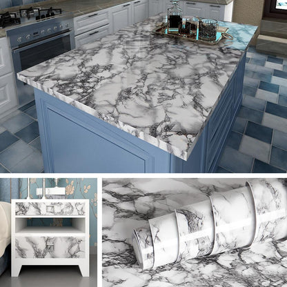 Waterproof Marble Kitchen Sticker 40 x 100cm by HitMyNeed