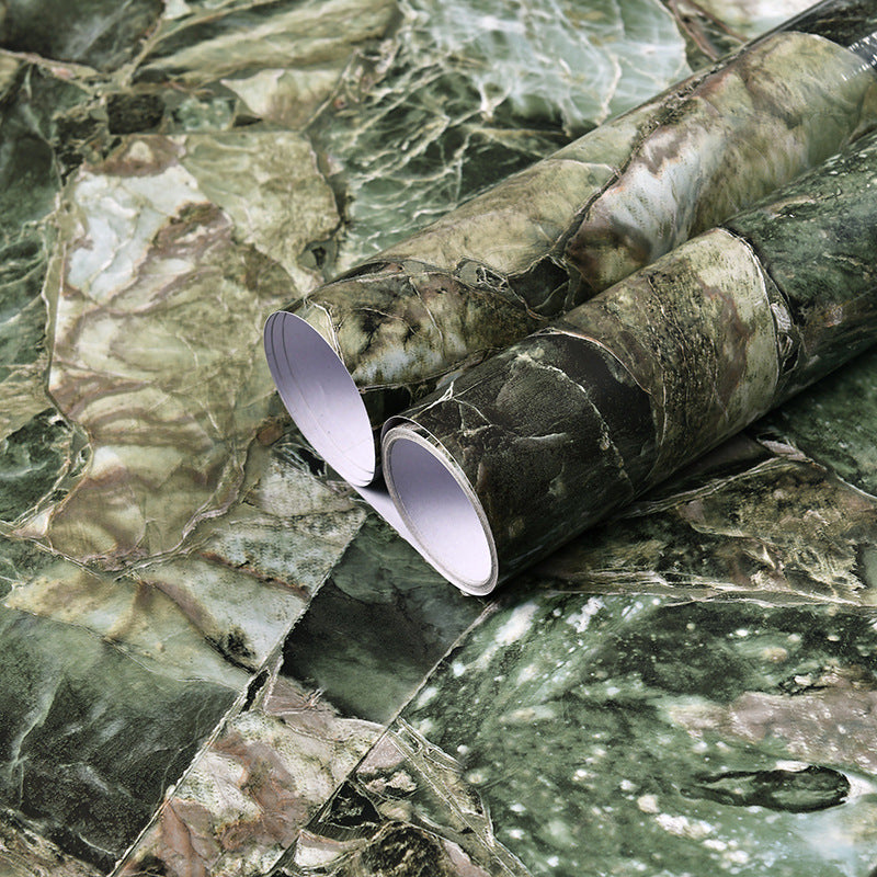 Waterproof Marble Kitchen Sticker 40 x 100cm gemstone-green by HitMyNeed