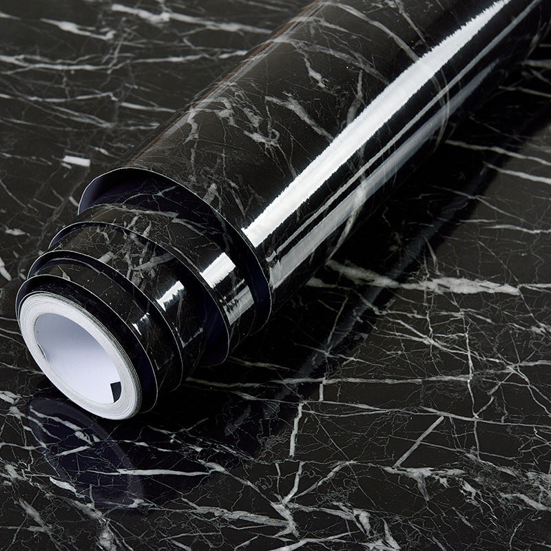 Waterproof Marble Kitchen Sticker 40 x 100cm king-kong-black by HitMyNeed