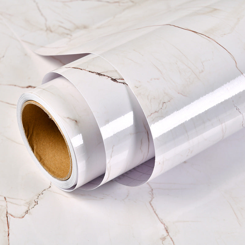 Waterproof Marble Kitchen Sticker 40 x 100cm sandalwood-beige by HitMyNeed