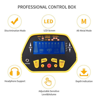 Waterproof Metal Detector with LCD and 3 Modes by HitMyNeed