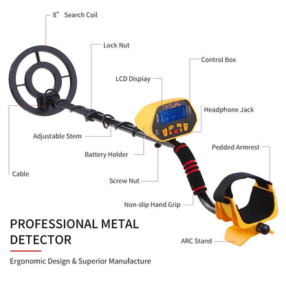 Waterproof Metal Detector with LCD and 3 Modes by HitMyNeed