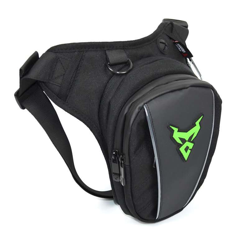 Waterproof Motorcycle Drop Leg Waist Bag green-remark by HitMyNeed