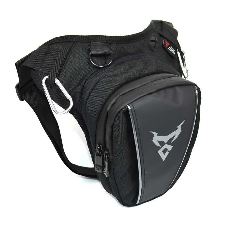 Waterproof Motorcycle Drop Leg Waist Bag grey-remark by HitMyNeed