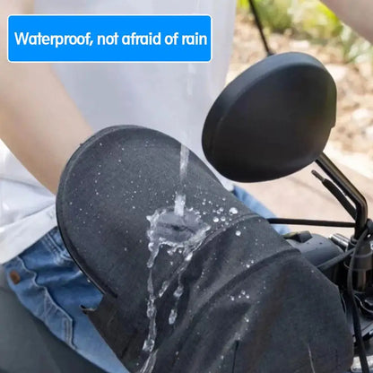 Waterproof Motorcycle Handlebar Muffs with Sun Protection by HitMyNeed