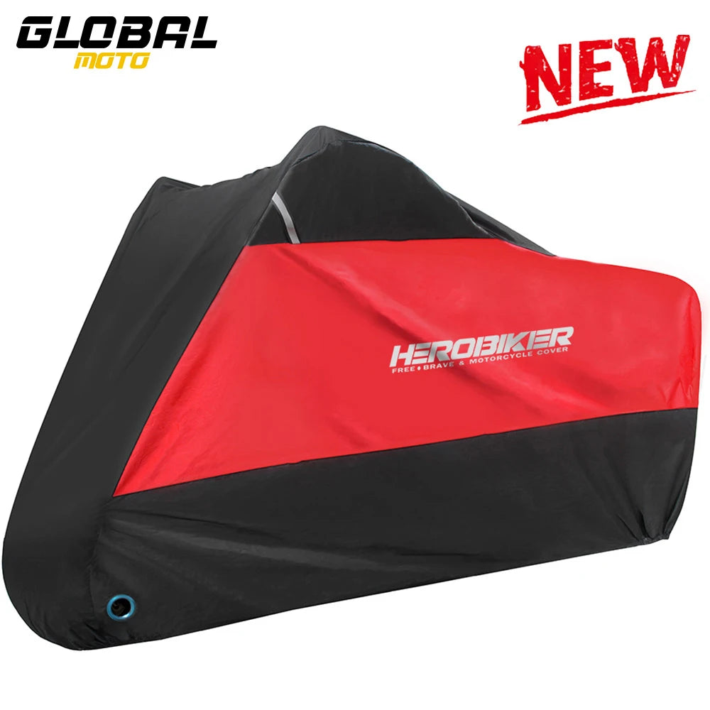 Waterproof Motorcycle & Scooter Cover M-4XL, 8 Colors 3xl-for-2-2m-2-3m z002-red by HitMyNeed