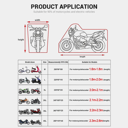 Waterproof Motorcycle & Scooter Cover M-4XL, 8 Colors by HitMyNeed