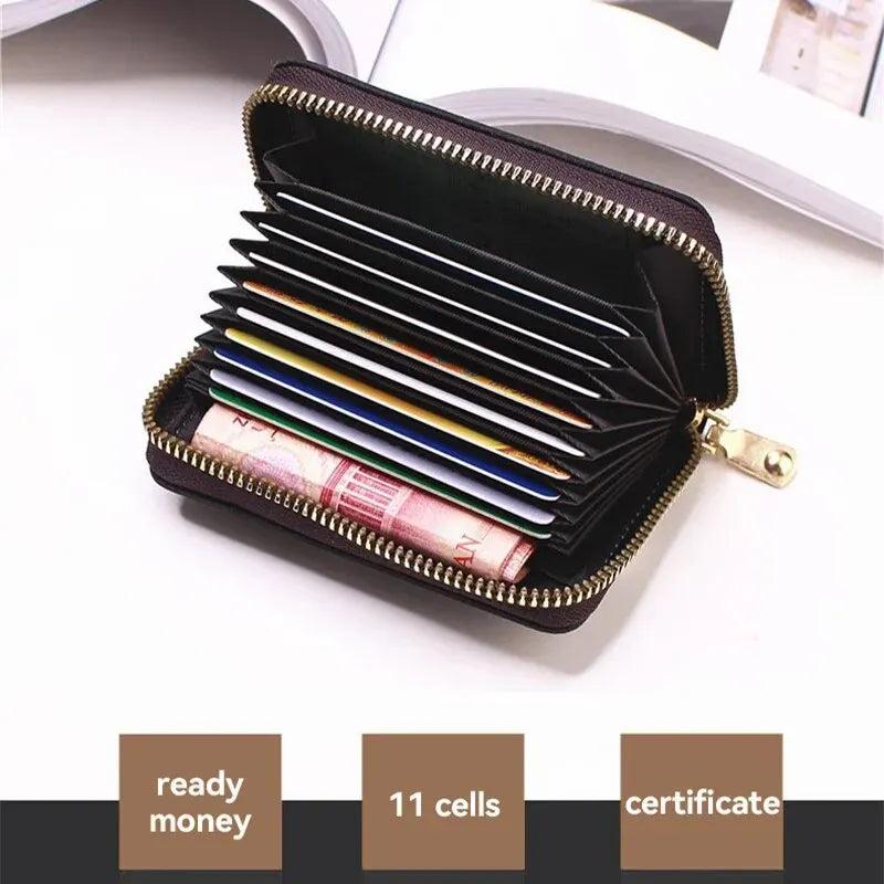 Waterproof Multi-Card Zipper Wallet for Men & Women by HitMyNeed