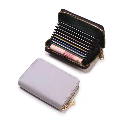 Waterproof Multi-Card Zipper Wallet for Men & Women grey by HitMyNeed
