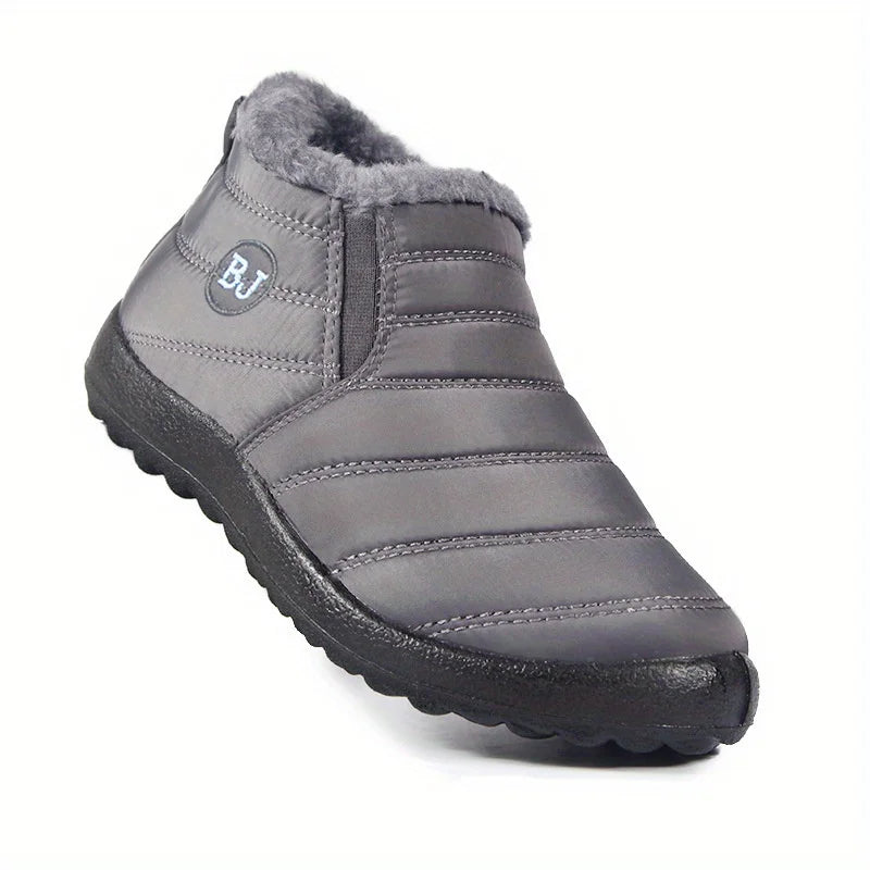 Waterproof Non-Slip Insulated Low Top Snow Hiking Shoes grey 37.0 by HitMyNeed