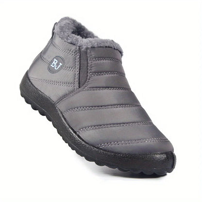 Waterproof Non-Slip Insulated Low Top Snow Hiking Shoes grey 37.0 by HitMyNeed