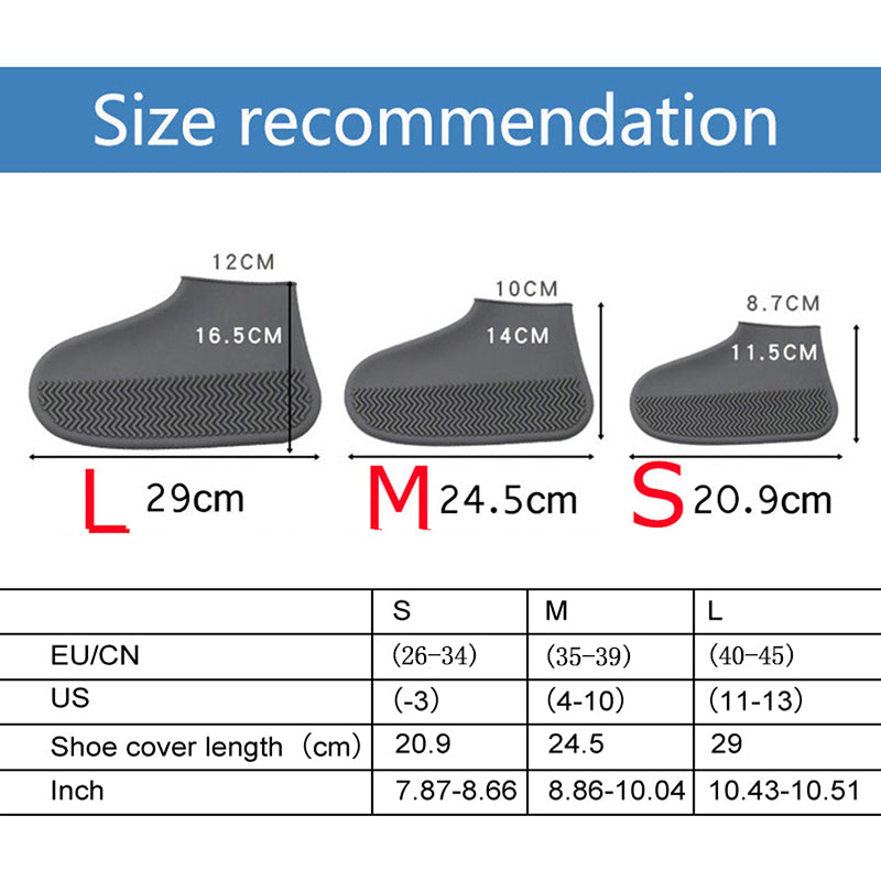 Waterproof Non-Slip Silicone Reusable Shoe Covers by HitMyNeed