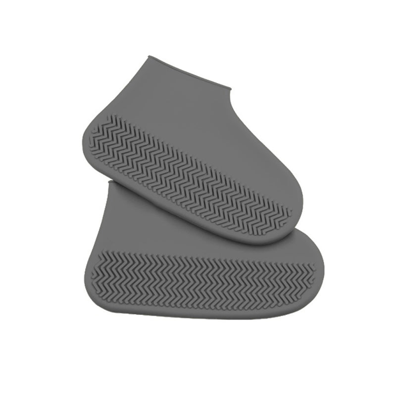 Waterproof Non-Slip Silicone Reusable Shoe Covers grey s-26-34 by HitMyNeed
