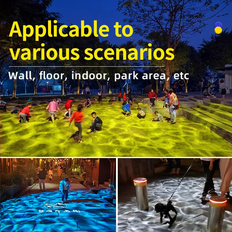 Waterproof Outdoor Ocean Wave Projector with Gobo by HitMyNeed