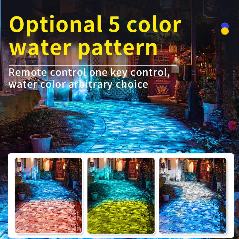 Waterproof Outdoor Ocean Wave Projector with Gobo by HitMyNeed