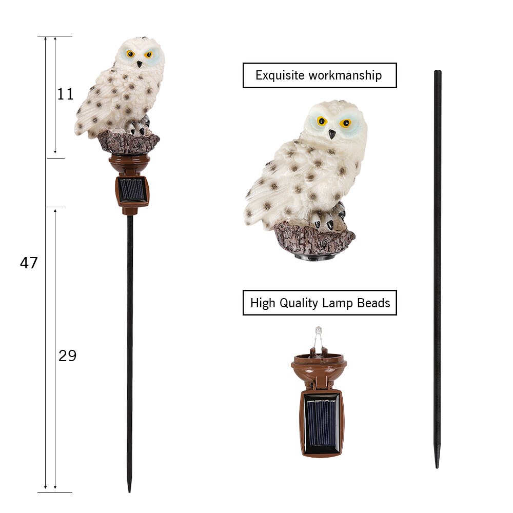 Waterproof Owl Solar Garden Lights (Set of 5) by HitMyNeed