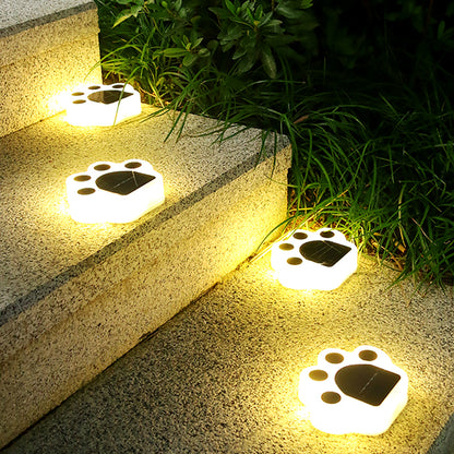 Waterproof Paw Print Solar Garden Lights (8 Pack) by HitMyNeed