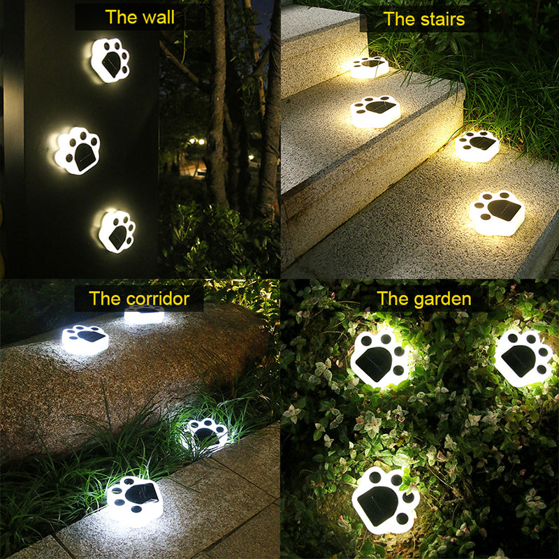 Waterproof Paw Print Solar Garden Lights (8 Pack) by HitMyNeed