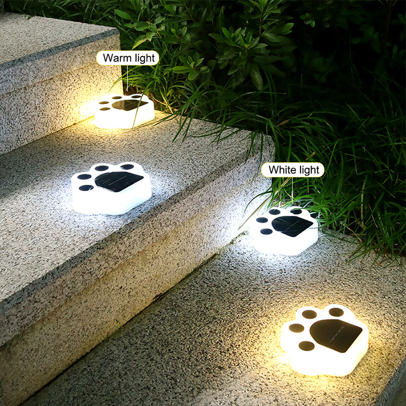 Waterproof Paw Print Solar Garden Lights (8 Pack) by HitMyNeed