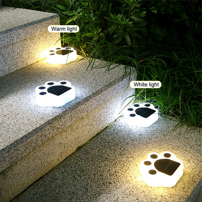 Waterproof Paw Print Solar Garden Lights (8 Pack) by HitMyNeed
