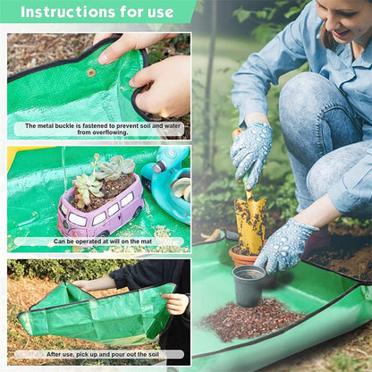 Waterproof Plant Repotting Mat 50 x 50 cm by HitMyNeed